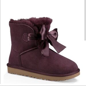 UGG Gita Bow Mini Boots Port Color